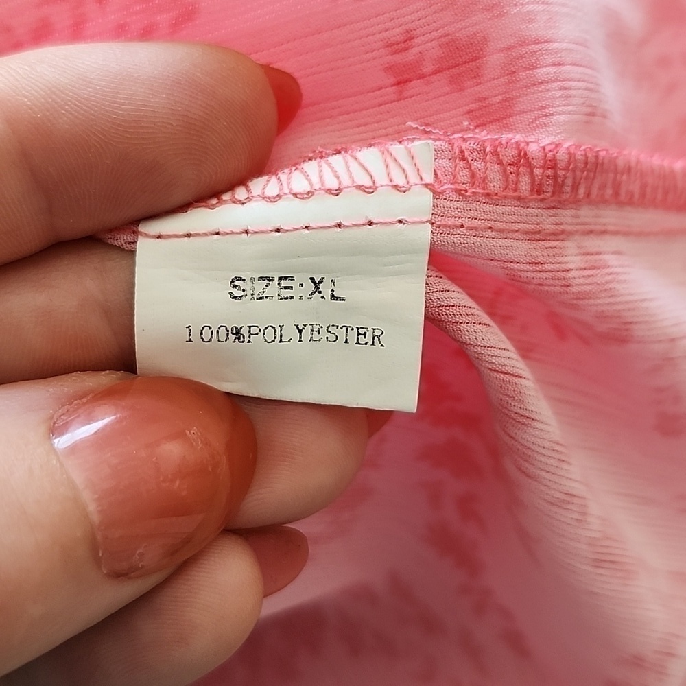 NWOT Pink Ruffled Sleeve Top Size  XLARGE - Picture 9 of 11